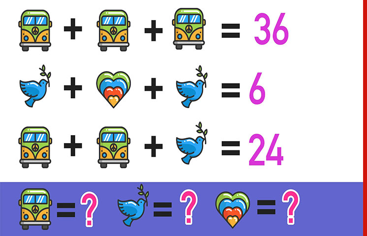 معما اول ریاضی تصویری با جواب برای کودکان