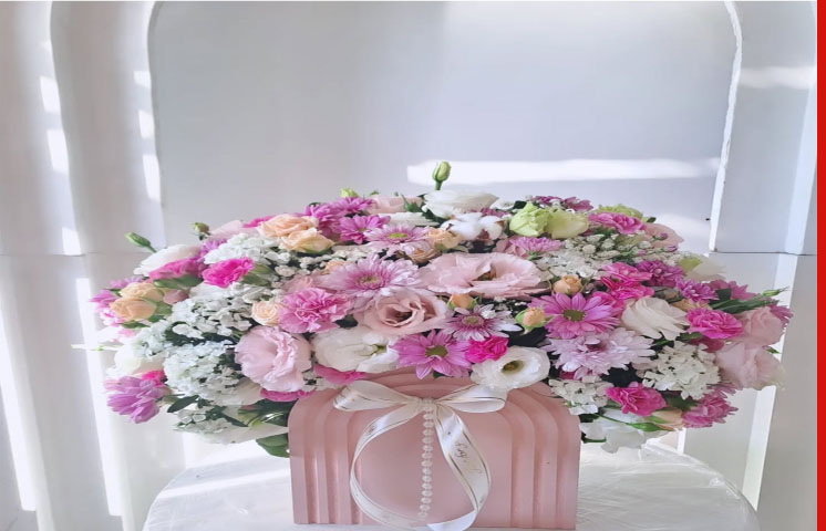 باکس گل برای کادو ولنتاین دختر