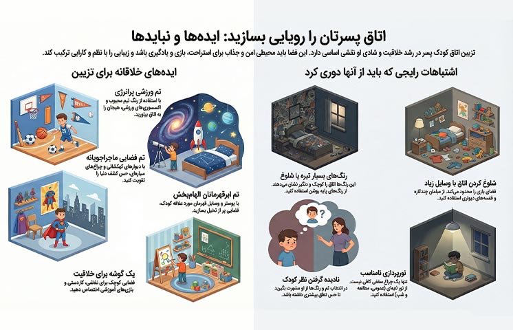 ایده تزیین اتاق کودک پسر